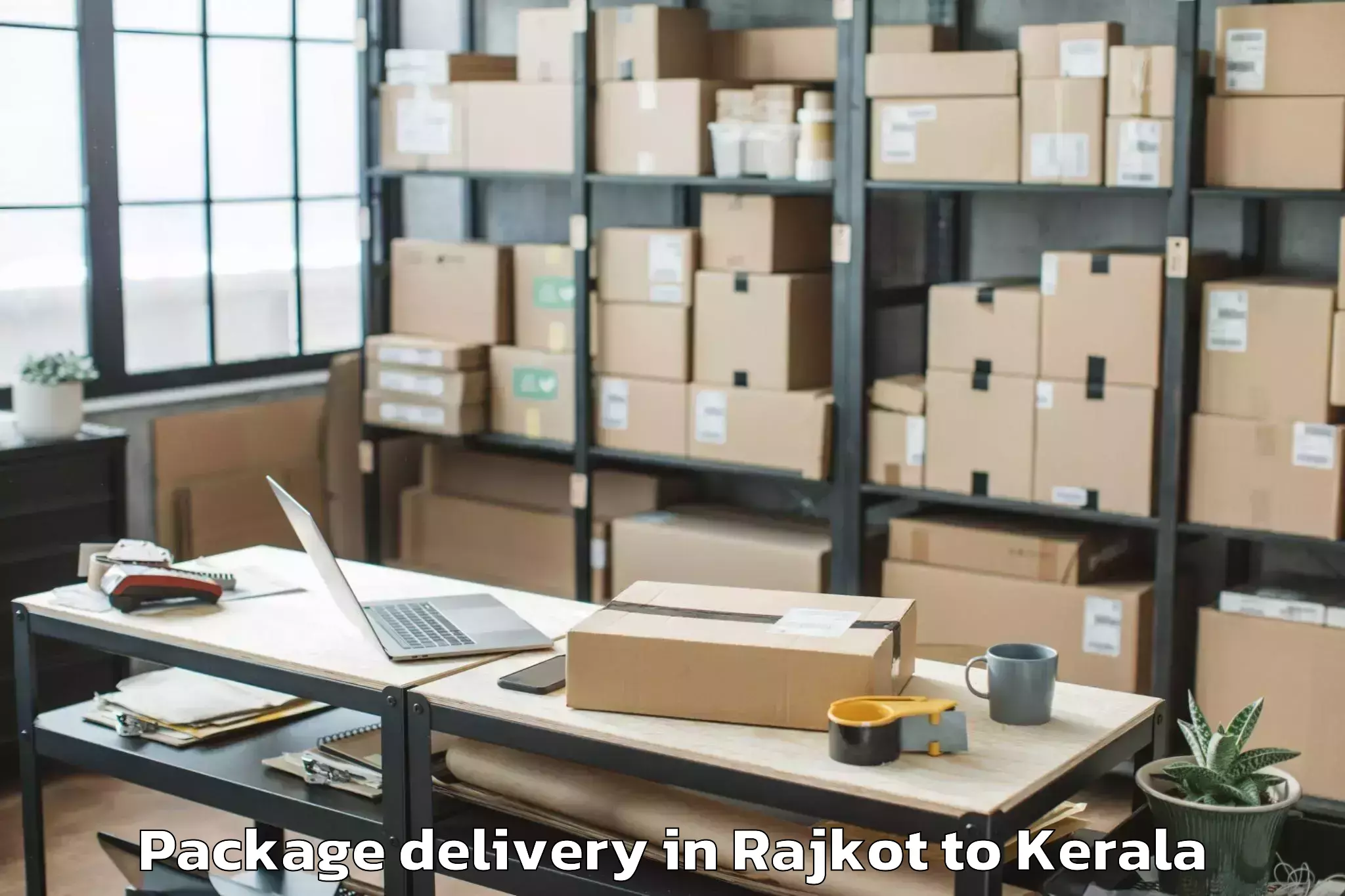 Efficient Rajkot to Kadakkavoor Package Delivery